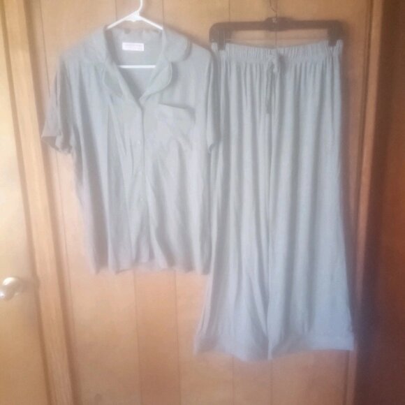 Discount divas womens gray pajama pj set pants top size M NEW - Picture 2 of 5